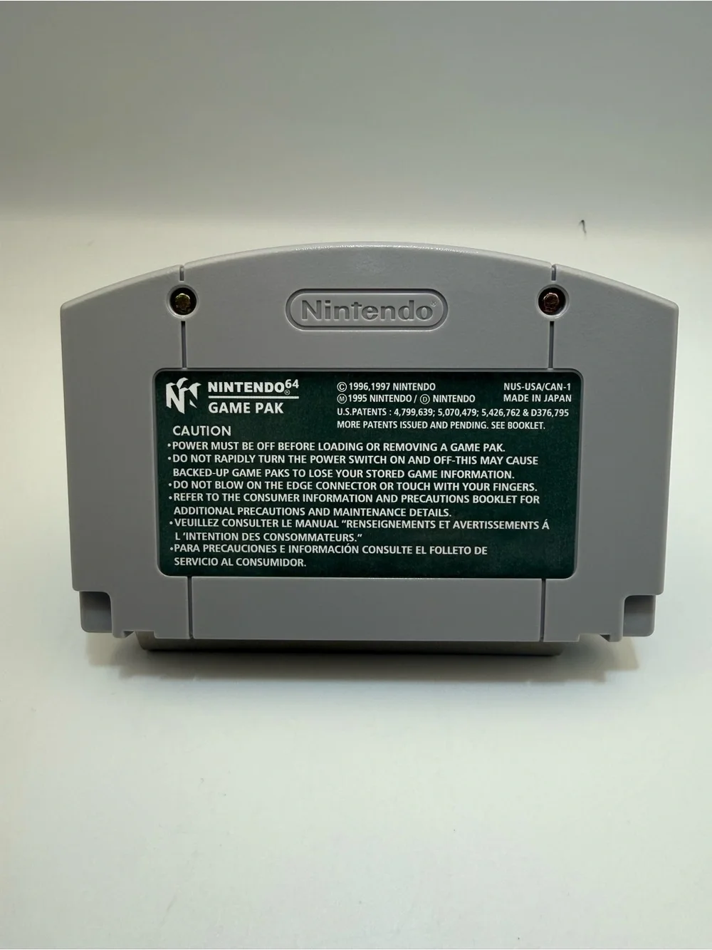 Nintendo Banjo-Tooie N64 Cartridge - Gray with Green Label